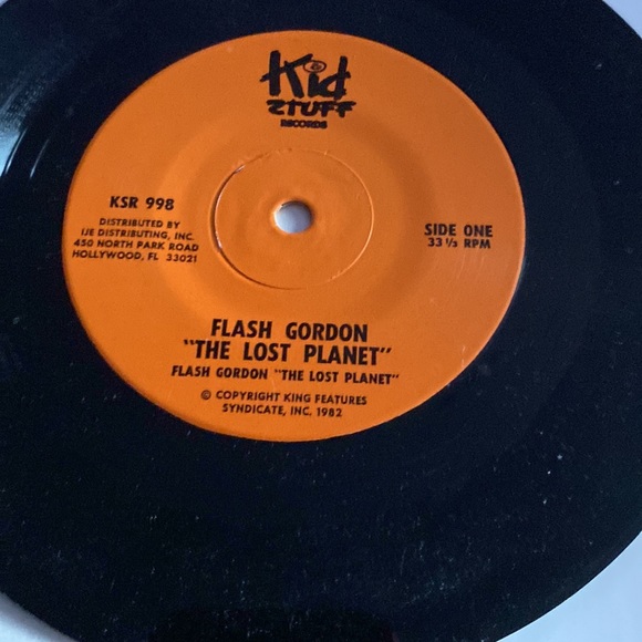 VINTAGE 1982 READ ALONG BOOK RECORD RPM 33 With Flash gordon in the Lost Planet. - Picture 5 of 10